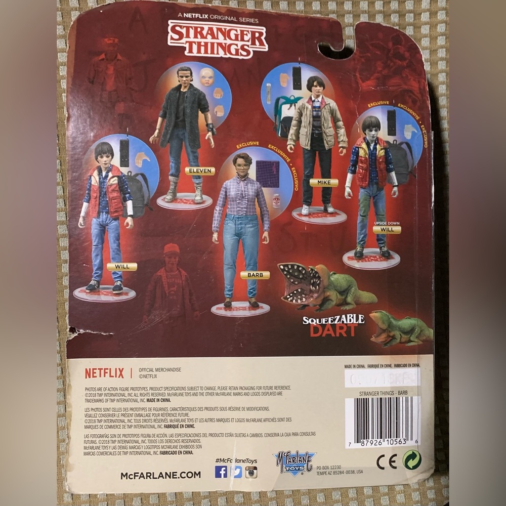 New Netflix Stranger Things Barb 6" Exclusive McFarlane Action Figure - Picture 2 of 2